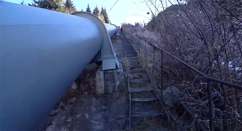 Тропа к БАО по трубе