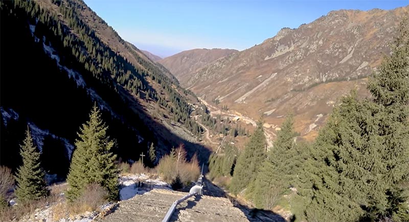 Тропа к БАО по трубе