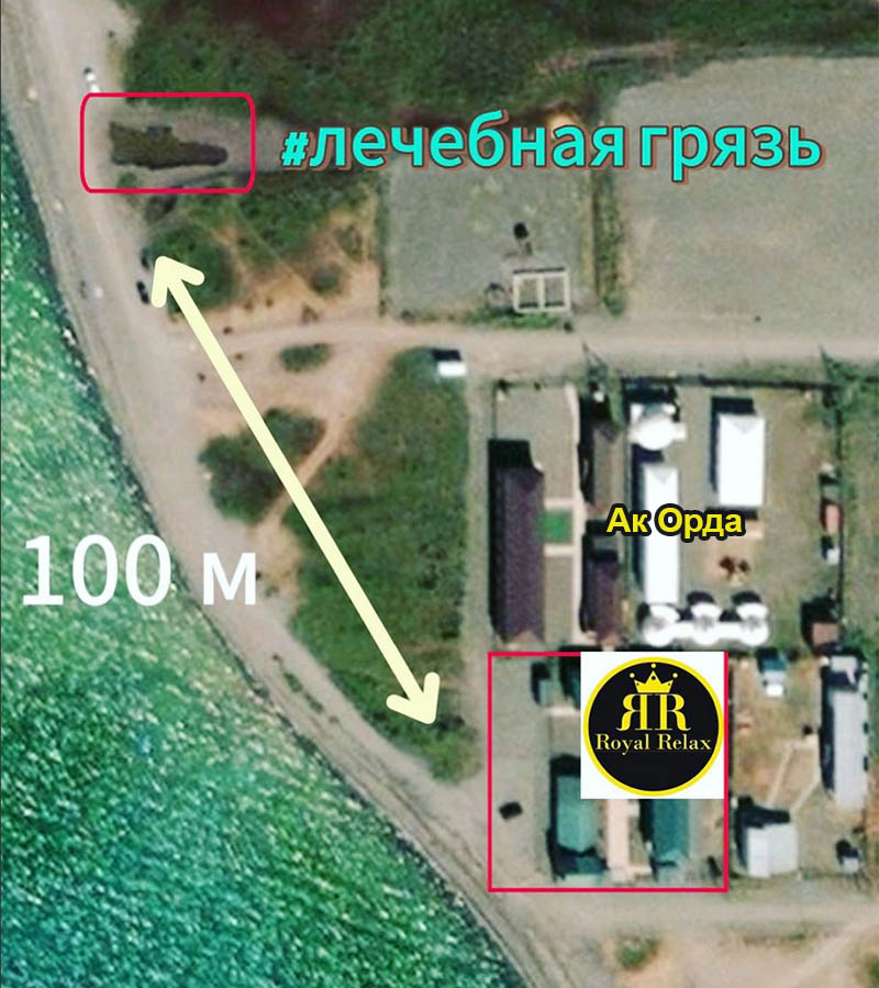 Схема расположения лечебных грязей