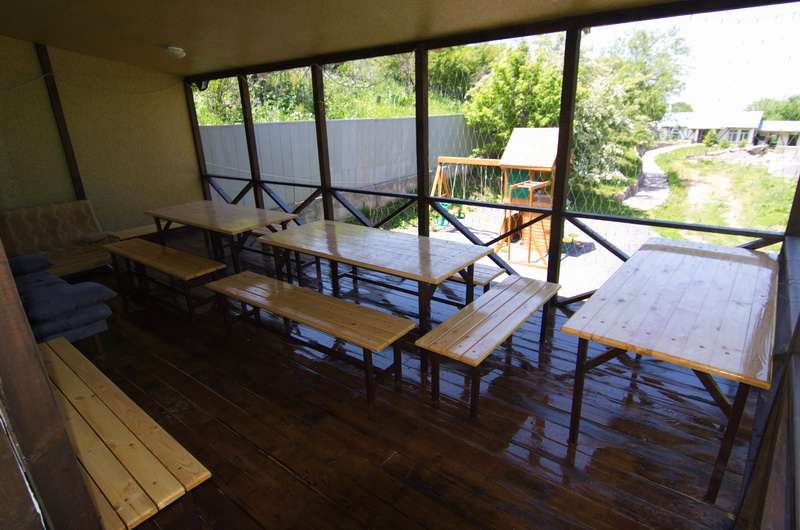 крытая веранда номера 