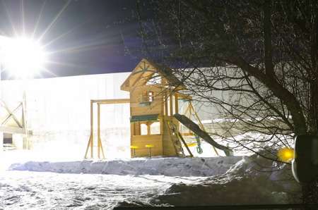 деревянный детский комплекс 