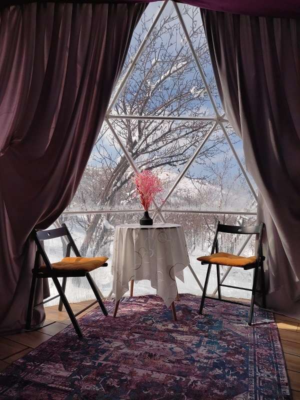 Панорамные стеклянные домики BubbleGumView