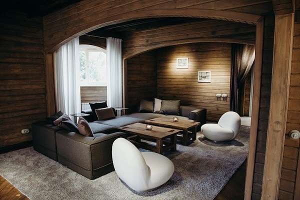 Шикарный дом Nero Bianca Chalet с бассейном